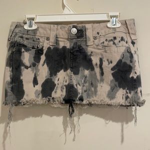 True Religion Mandy tie dye mini skirt